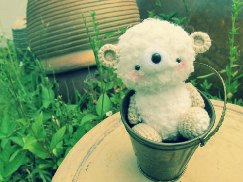 bear amigurumi white kuma amigurumei