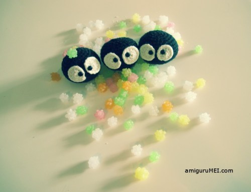 amigurumei soot sprite ghibli spirited away