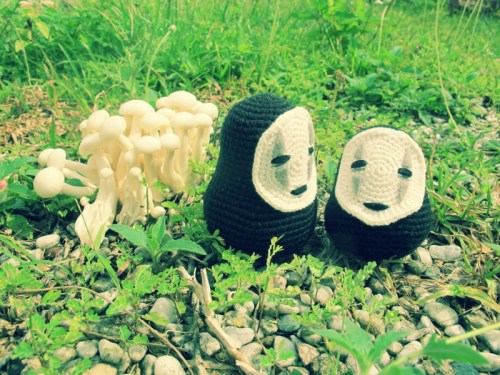 spirited away amigurumei crochet no face ghibli