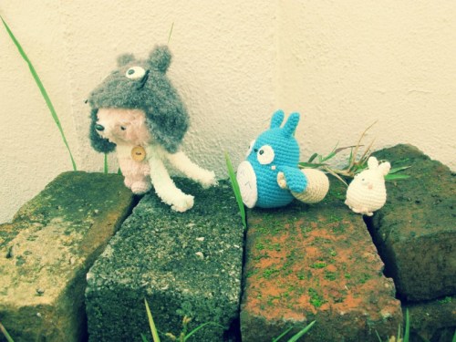 blue white grey totoro amigurumi amigurumei crochet ghibli
