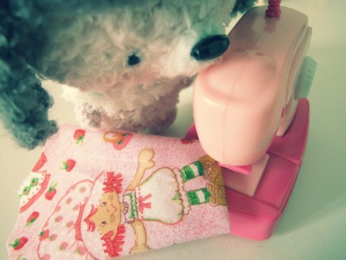 fuzzy crochet amigurumei pink