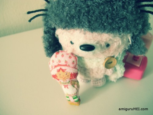 fuzzy crochet strawberry shortcake amigurumei