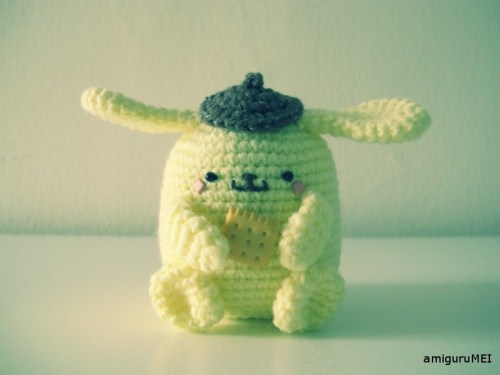 Purin sanrio amigurumi yellow dog crochet amigurumei