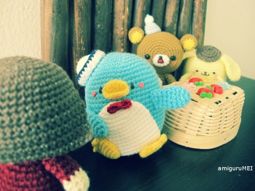 tuxedo sam purin rilakkuma sanrio san x amigurumi amigurumei penguin dog bear crochet