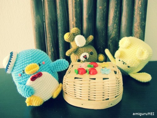 tuxedo sam purin rilakkuma sanrio san x amigurumi penguin crochet dog bear amigurumei