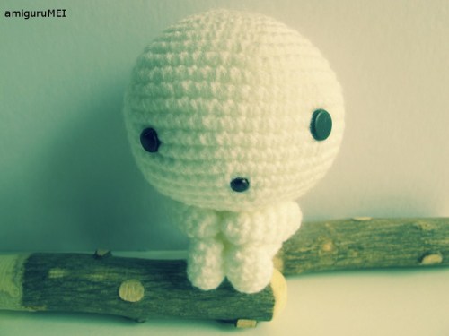 Kodama amigurumi amigurumei ghibli princess mononoke crochet hayao miyazaki anime