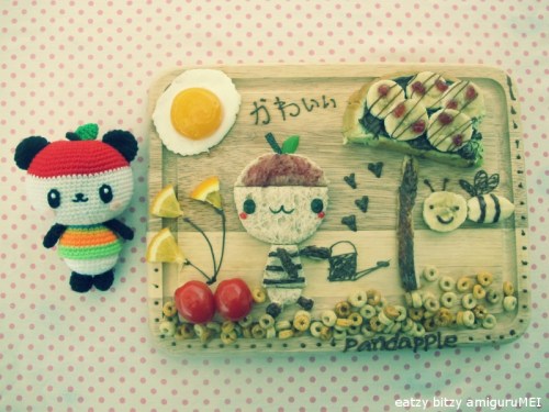 Pandapple charaben sanrio amigurumi amigurumei crochet cute japan kawaii apple