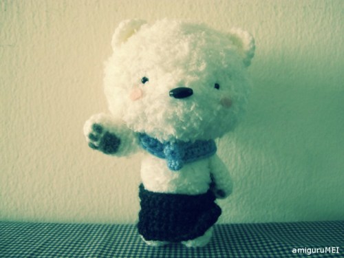 polar bear amigurumi shirokuma cafe amigurumei crochet fuzzy white anime