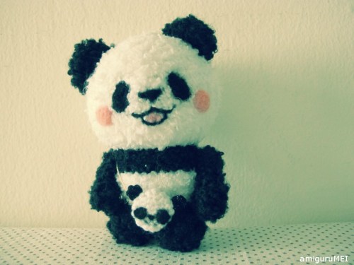 panda amigurumi shirokuma cafe amigurumei crochet fuzzy anime japan