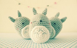 sleeping totoro ghibli amigurumi