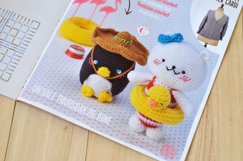 polar bear and penguin amigurumi