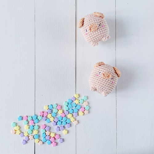free crochet pig pattern