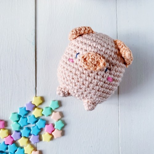 free crochet pig pattern